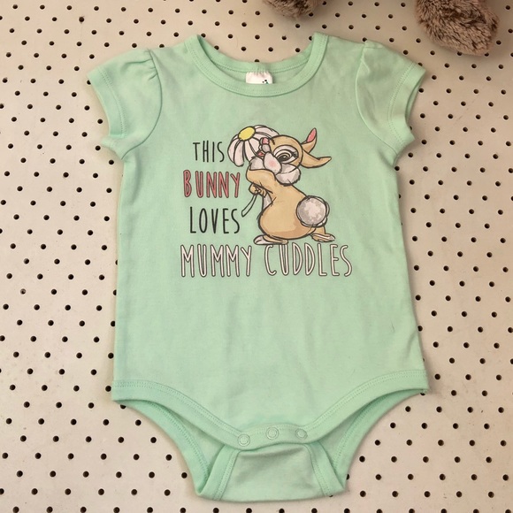 Baby size 0 Two DISNEY Onesies, short sleeve, cotton, Thumper, Bopeep& her sheep - Picture 7 of 13